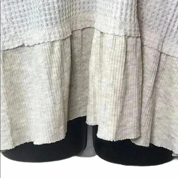 Eri + Ali Thermal Knit Peplum Tunic Sz S—C1 - Picture 4 of 7